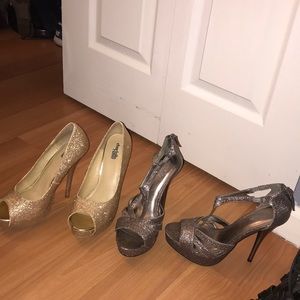 6 inch sparkly heels